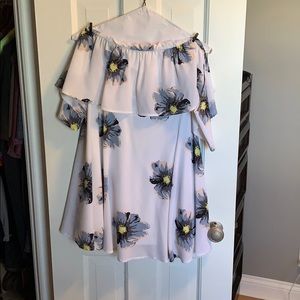 Off the shoulder flower dress